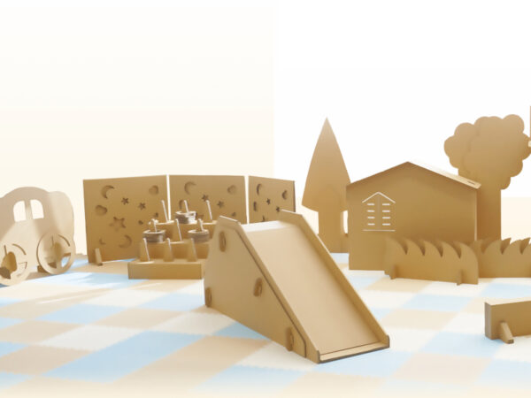 省スペースで室内遊びをアクティブに楽しめる! 専門店の「ダンボール遊具」に注目!